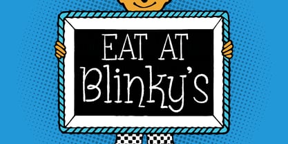 Blinky Font Poster 8