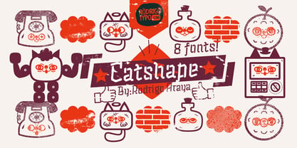 Catshape Font Poster 10