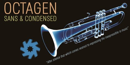 Octagen Condensed Font Poster 1