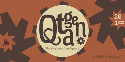 Octagen Condensed Font Poster 4