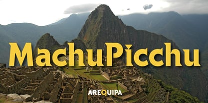 Arequipa Font Poster 2