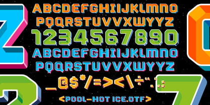 Pool Font Poster 7