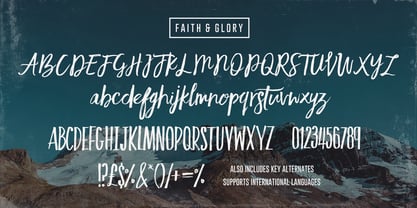 Faith And Glory Font Poster 1