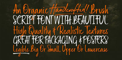 Russell Brush Font Poster 3