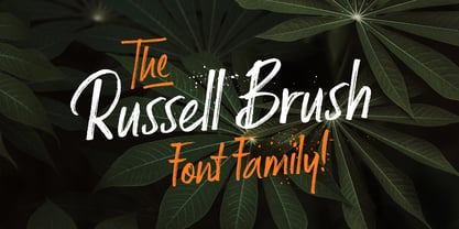 Russell Brush Font Poster 6