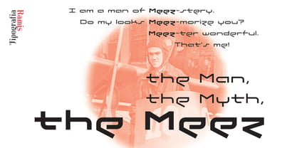 The Meez Font Poster 4