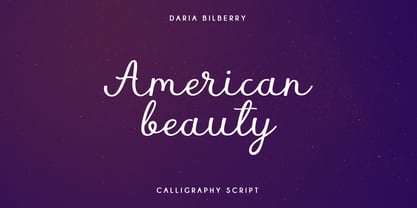 American Beauty Font Poster 1