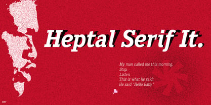 Heptal Font Poster 2