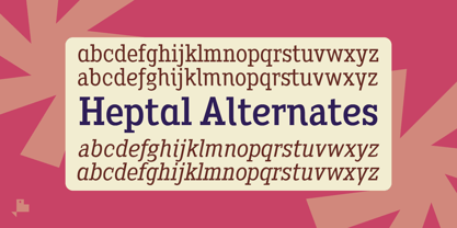 Heptal Font Poster 4