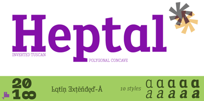 Heptal Font Poster 7