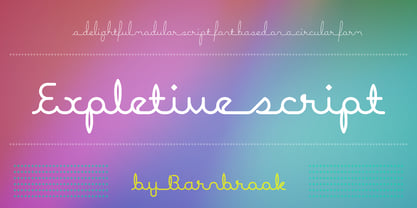 Expletive Script Font Poster 1