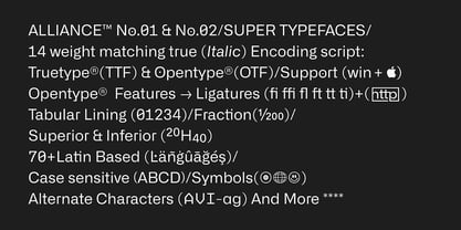 Alliance Font Poster 7