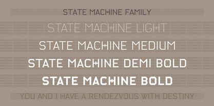 State Machine Font Poster 4