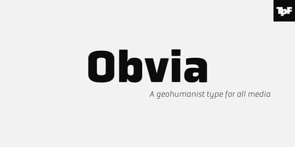 Obvia Font Poster 1