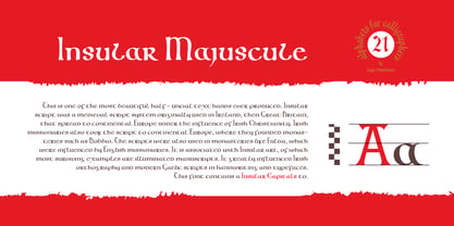 Cal Insular Majuscule Font Poster 1
