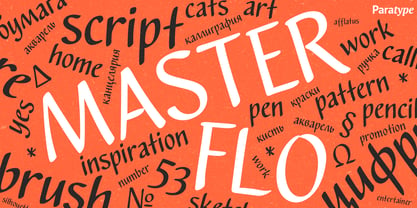 Master Flo Font Poster 1