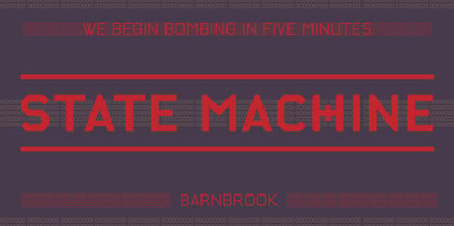 State Machine Font Poster 1
