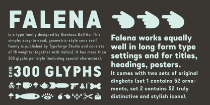 Falena Font Poster 8