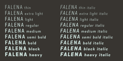 Falena Font Poster 14