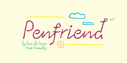 Penfriend Font Poster 7