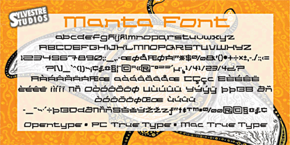 Manta Font Poster 2