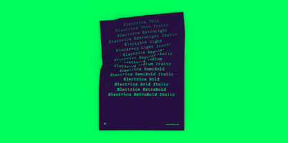 Electrica Font Poster 4