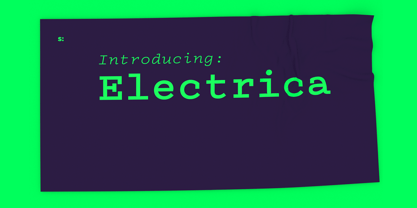 Electrica Font Poster 2