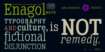 Enagol Math Font Poster 4