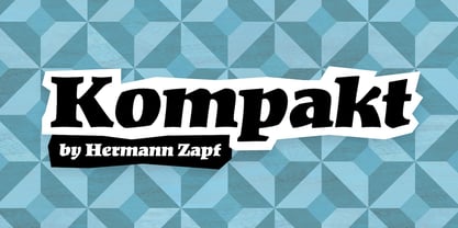 Kompakt Font Poster 1