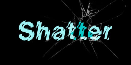 Shatter Font Poster 1