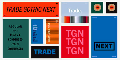 Trade Gothic Next Font Poster 2