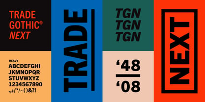 Trade Gothic Next Font Poster 6