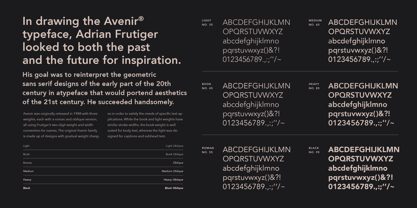 Avenir Font Poster 5