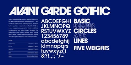 ITC Avant Garde Gothic Font Poster 3