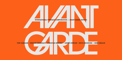 ITC Avant Garde Gothic Fuente Póster 1