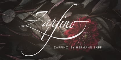 Zapfino Extra Fuente Póster 1