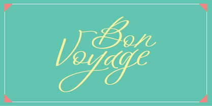 Bon Voyage Font Poster 1