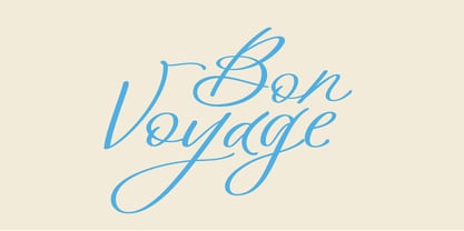 Bon Voyage Font Poster 8