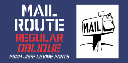 Mail Route JNL Font Poster 1