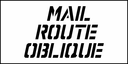 Mail Route JNL Font Poster 4