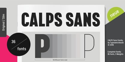 Calps Sans Police Poster 1