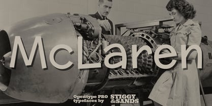 Mc Laren Pro Font Poster 1