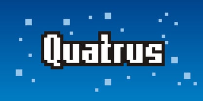 Quatrus Font Poster 1
