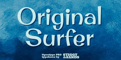 Original Surfer Pro Font Poster 1