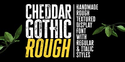 Cheddar Gothic Rough Font Poster 1