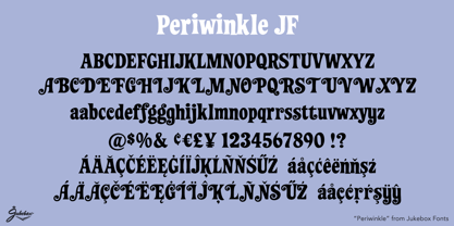 Periwinkle Font Poster 5