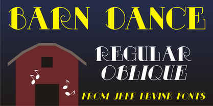 Barn Dance JNL Font Poster 1