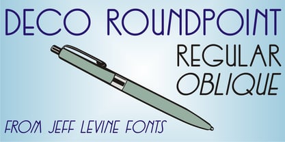 Deco Roundpoint JNL Font Poster 1