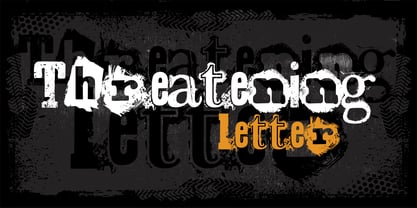 Threatening Letter Font Poster 6