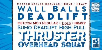 Metcon Font Poster 3